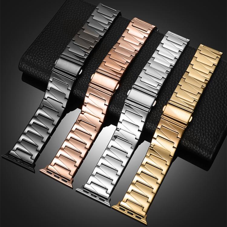 For Apple Watch 42 / 44 / 45 / 46 / 49mm xDfind Stepped Stainless Steel Watch Band