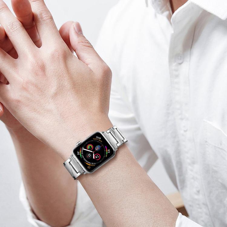 For Apple Watch 38 / 40 / 41 / S10 42mm xDfind Stepped Stainless Steel Watch Band