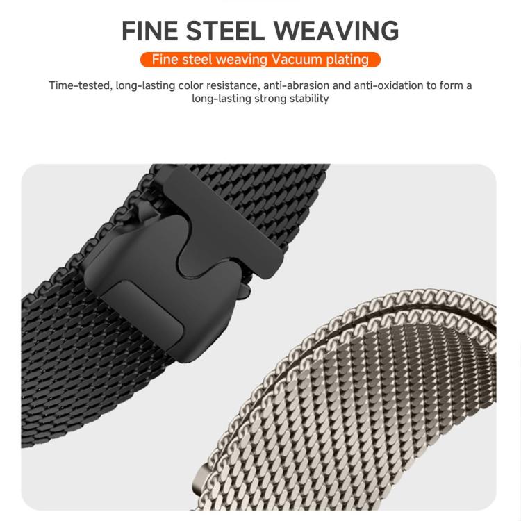 For Huawei Watch D2 xDfind Milanese Parachute Buckle Stainless Steel Watch Band