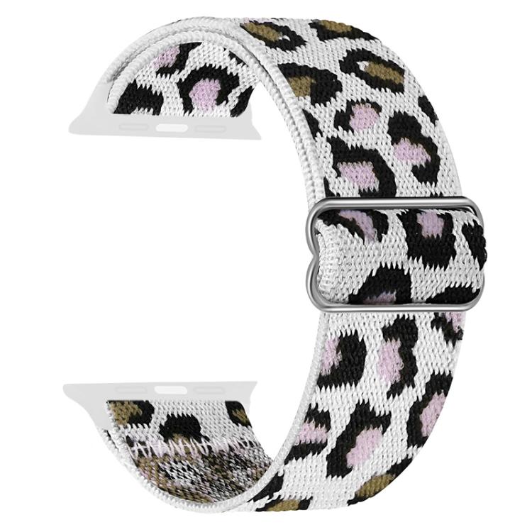 For Apple Watch 38 / 40 / 41 / S10 42mm xDfind Adjustable Slide Buckle Elastic Nylon Watch Band