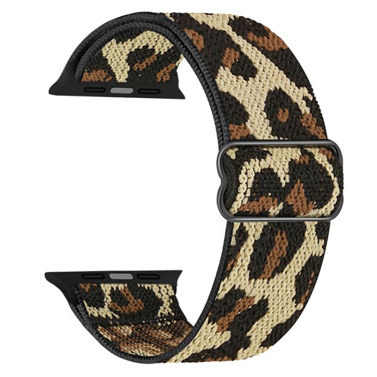 For Apple Watch 38 / 40 / 41 / S10 42mm xDfind Adjustable Slide Buckle Elastic Nylon Watch Band
