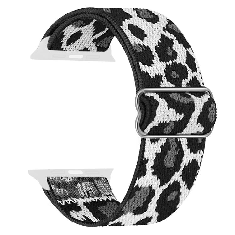 For Apple Watch 38 / 40 / 41 / S10 42mm xDfind Adjustable Slide Buckle Elastic Nylon Watch Band