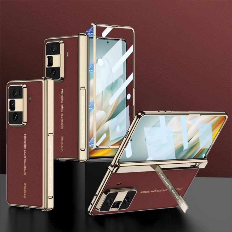 For Honor Magic Vs3 GKK Magnetic Folding Hinge Phantom Leather Phone Case