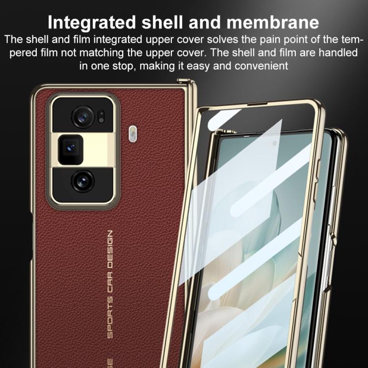 For Honor Magic Vs3 GKK Magnetic Folding Hinge Phantom Leather Phone Case