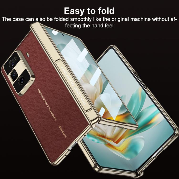 For Honor Magic Vs3 GKK Magnetic Folding Hinge Phantom Leather Phone Case