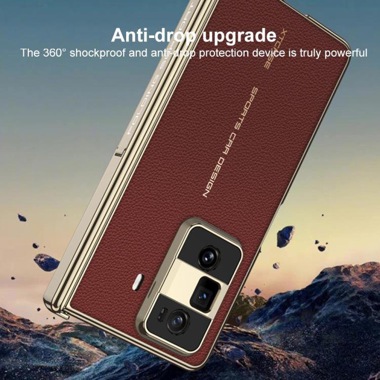 For Honor Magic Vs3 GKK Magnetic Folding Hinge Phantom Leather Phone Case