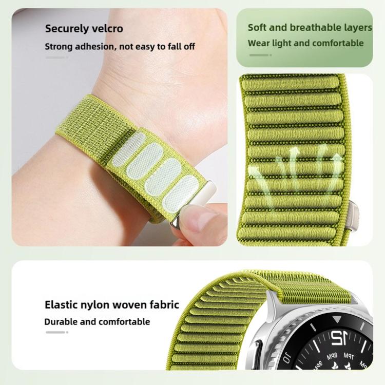 For Samsung Galaxy Watch8 / 8 Classic xDfind Woven Nylon Hook And Loop Fastener Watch Band
