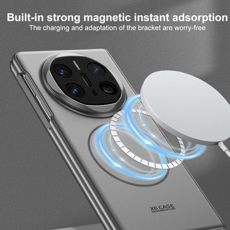 For Huawei Mate X6 GKK Integrated Ultra-thin Full Coverage Magnetic Thin Ring Phone Case