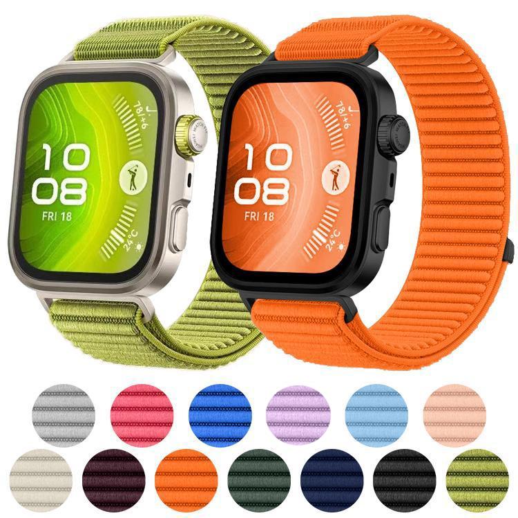For Huawei Watch Fit4 / Fit4 Pro / Fit3 xDfind Woven Nylon Hook And Loop Fastener Watch Band
