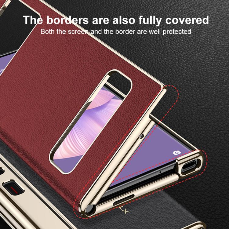 For Huawei Mate Xs 2 GKK Flip Full Cover Folding Phone Case with Window