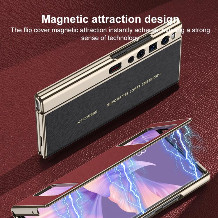 For Huawei Mate Xs 2 GKK Flip Full Cover Folding Phone Case with Window