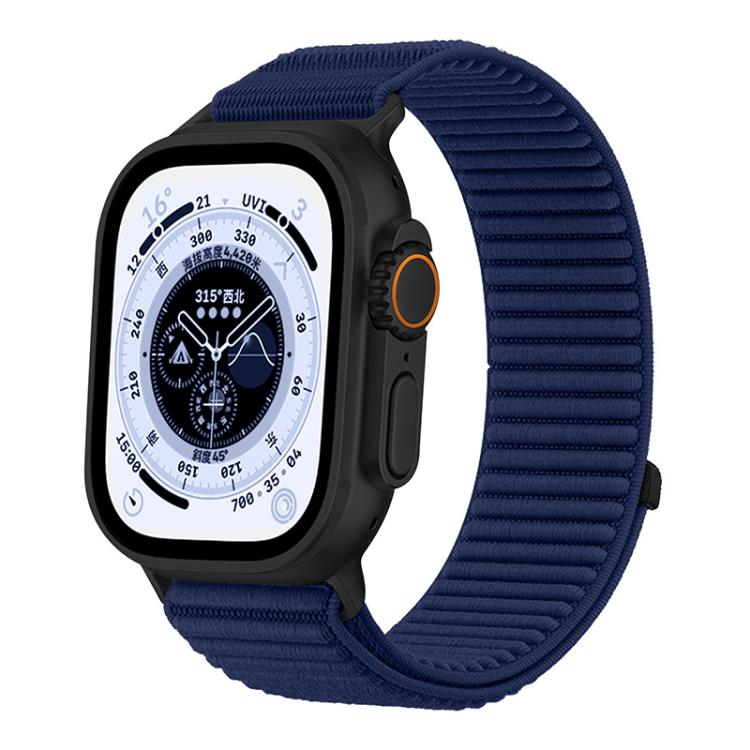For Apple Watch 38 / 40 / 41 / S10 42mm xDfind Woven Nylon Hook And Loop Fastener Watch Band