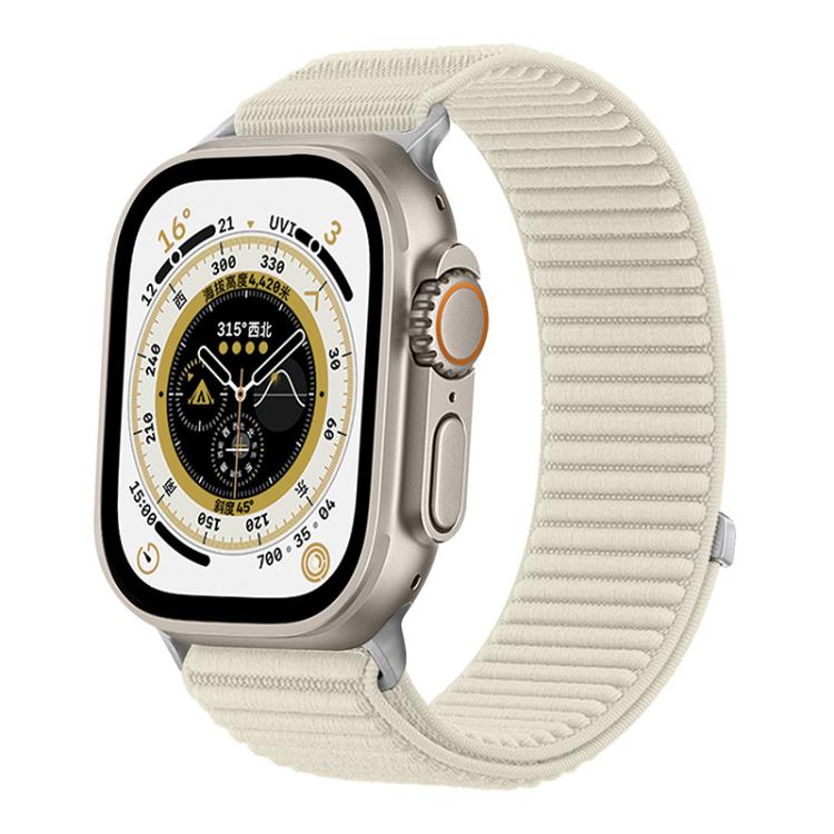 For Apple Watch 38 / 40 / 41 / S10 42mm xDfind Woven Nylon Hook And Loop Fastener Watch Band