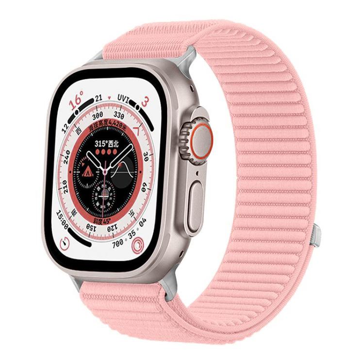 For Apple Watch 38 / 40 / 41 / S10 42mm xDfind Woven Nylon Hook And Loop Fastener Watch Band