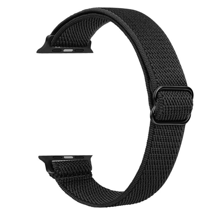 For Apple Watch 38 / 40 / 41 / S10 42mm xDfind Ladder Buckle Small Waist Elastic Nylon Watch Band