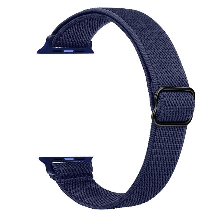 For Apple Watch 38 / 40 / 41 / S10 42mm xDfind Ladder Buckle Small Waist Elastic Nylon Watch Band