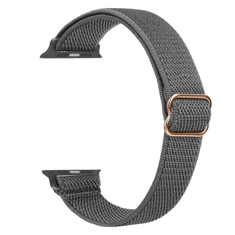 For Apple Watch 38 / 40 / 41 / S10 42mm xDfind Ladder Buckle Small Waist Elastic Nylon Watch Band