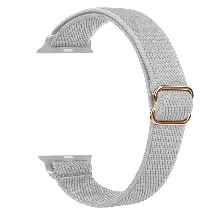 For Apple Watch 38 / 40 / 41 / S10 42mm xDfind Ladder Buckle Small Waist Elastic Nylon Watch Band