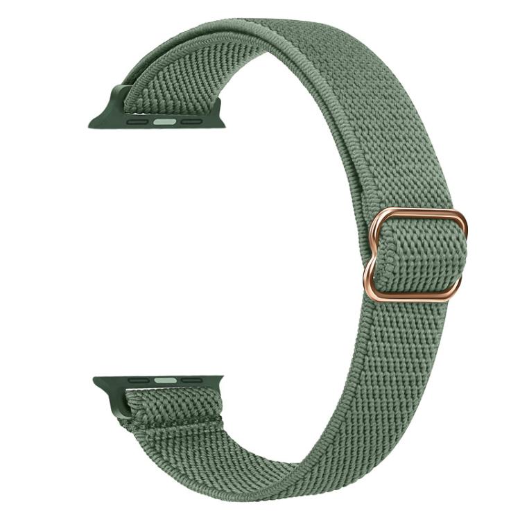 For Apple Watch 38 / 40 / 41 / S10 42mm xDfind Ladder Buckle Small Waist Elastic Nylon Watch Band