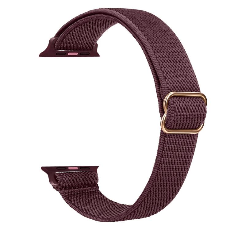 For Apple Watch 38 / 40 / 41 / S10 42mm xDfind Ladder Buckle Small Waist Elastic Nylon Watch Band
