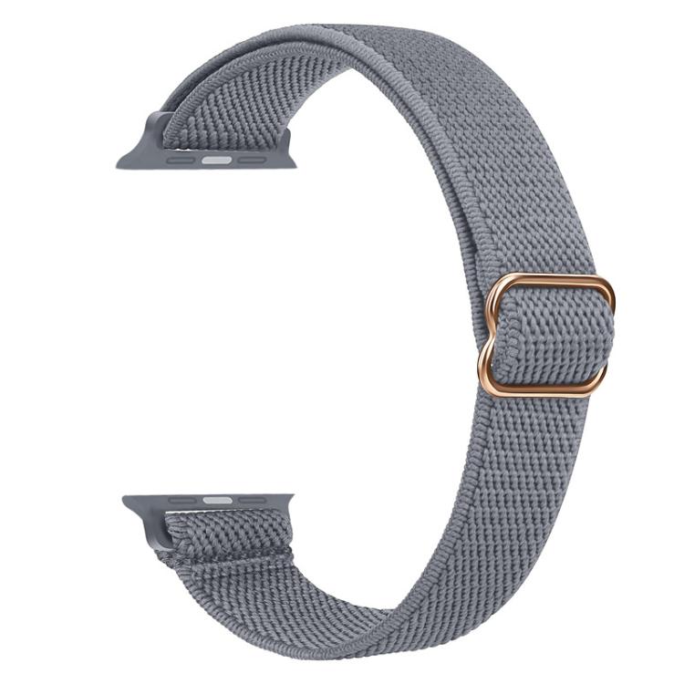 For Apple Watch 38 / 40 / 41 / S10 42mm xDfind Ladder Buckle Small Waist Elastic Nylon Watch Band