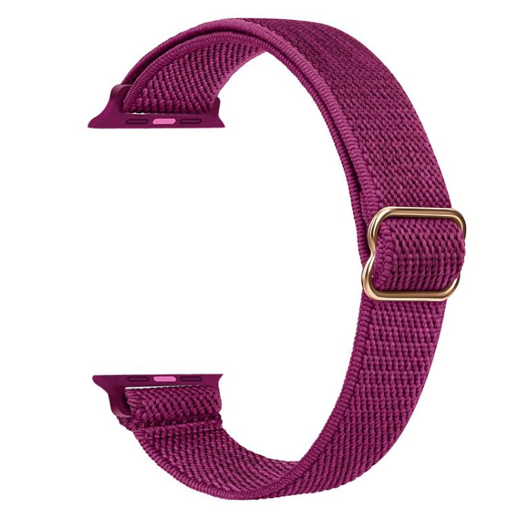 For Apple Watch 38 / 40 / 41 / S10 42mm xDfind Ladder Buckle Small Waist Elastic Nylon Watch Band