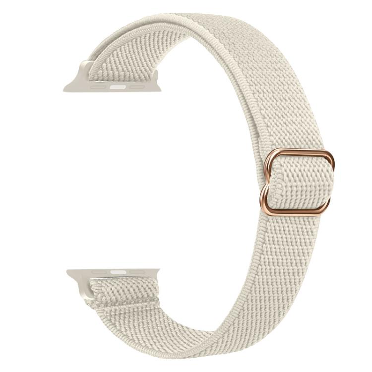 For Apple Watch 38 / 40 / 41 / S10 42mm xDfind Ladder Buckle Small Waist Elastic Nylon Watch Band