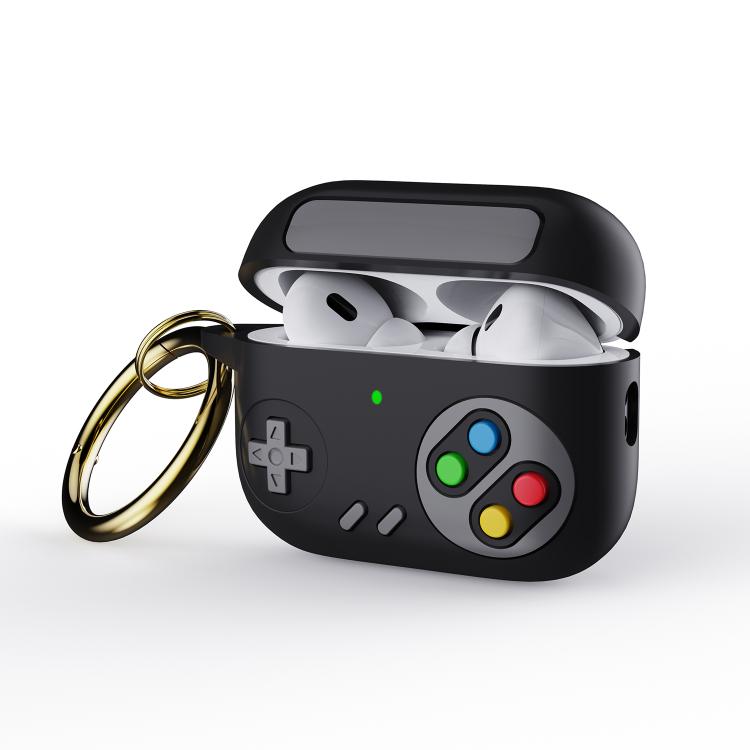 For AirPods Pro 2 Retro Game Console Style Earphone Silicone Protective Case