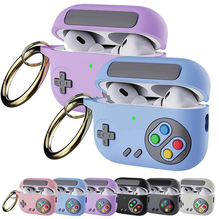For AirPods Pro 2 Retro Game Console Style Earphone Silicone Protective Case