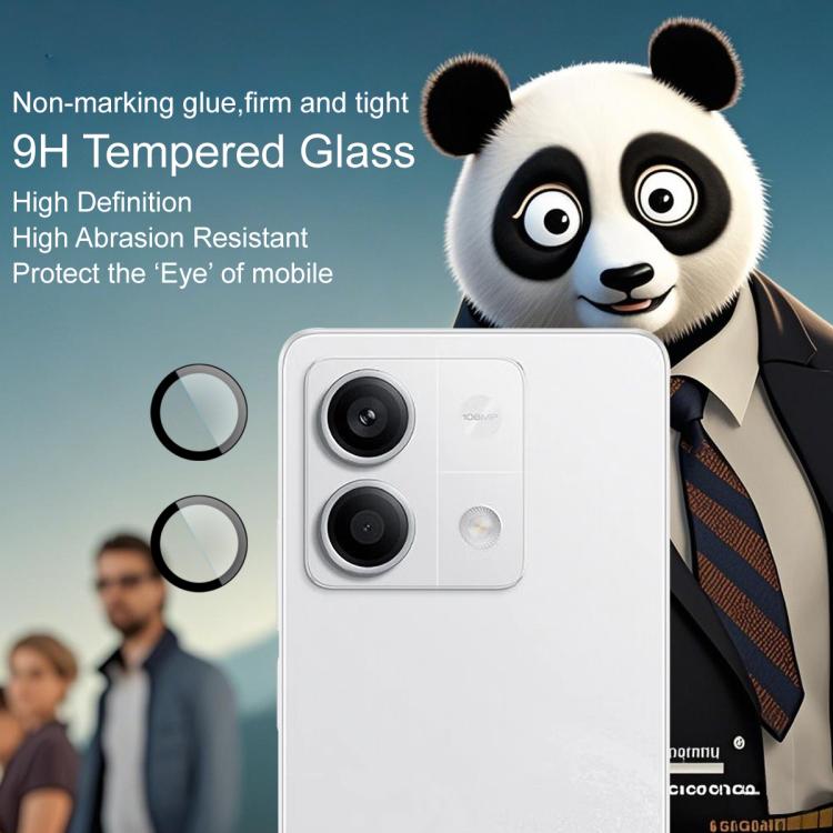 For Redmi Note 13 5G imak Glass Rear Camera Lens Film Phone Case Exclusive, Self-positioning Version