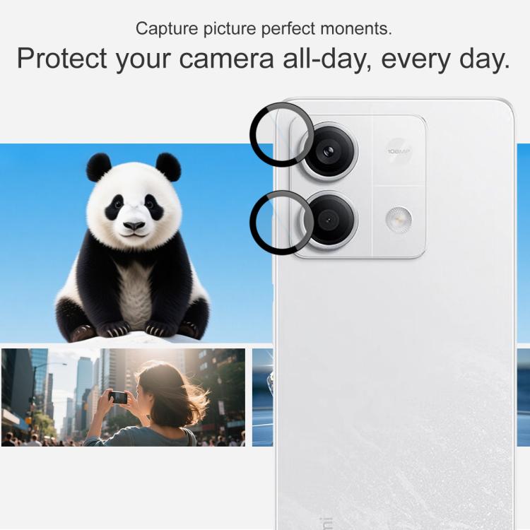 For Redmi Note 13 5G imak Glass Rear Camera Lens Film Phone Case Exclusive, Self-positioning Version