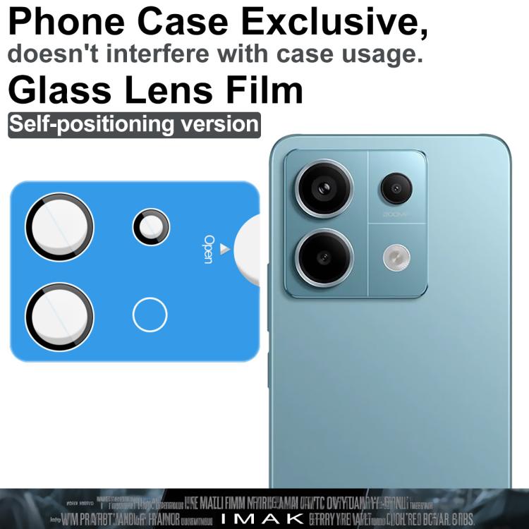 For Redmi Note 13 Pro 5G / POCO X6 5G imak Glass Rear Camera Lens Film Phone Case Exclusive, Self-positioning Version