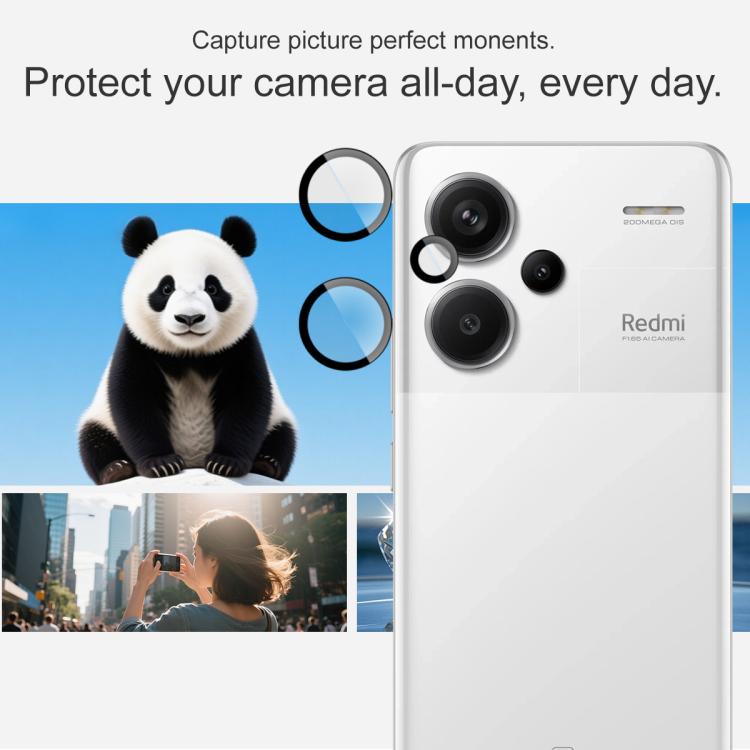 For Redmi Note 13 Pro+ 5G imak Glass Rear Camera Lens Film Phone Case Exclusive, Self-positioning Version