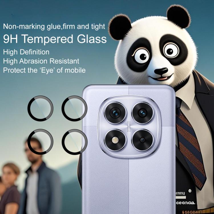For Redmi Note 14 Pro 5G / POCO X7 5G imak Glass Rear Camera Lens Film Phone Case Exclusive, Self-positioning Version