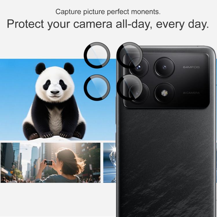 For Redmi K70 5G / K70 Pro 5G imak Glass Rear Camera Lens Film Phone Case Exclusive, Self-positioning Version