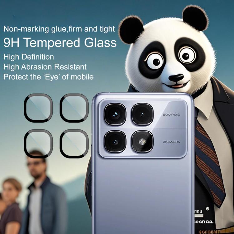 For Redmi K70 Ultra imak Glass Rear Camera Lens Film Phone Case Exclusive, Self-positioning Version