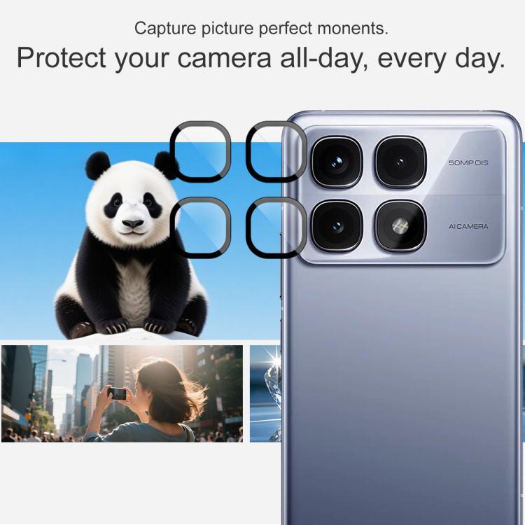 For Redmi K70 Ultra imak Glass Rear Camera Lens Film Phone Case Exclusive, Self-positioning Version