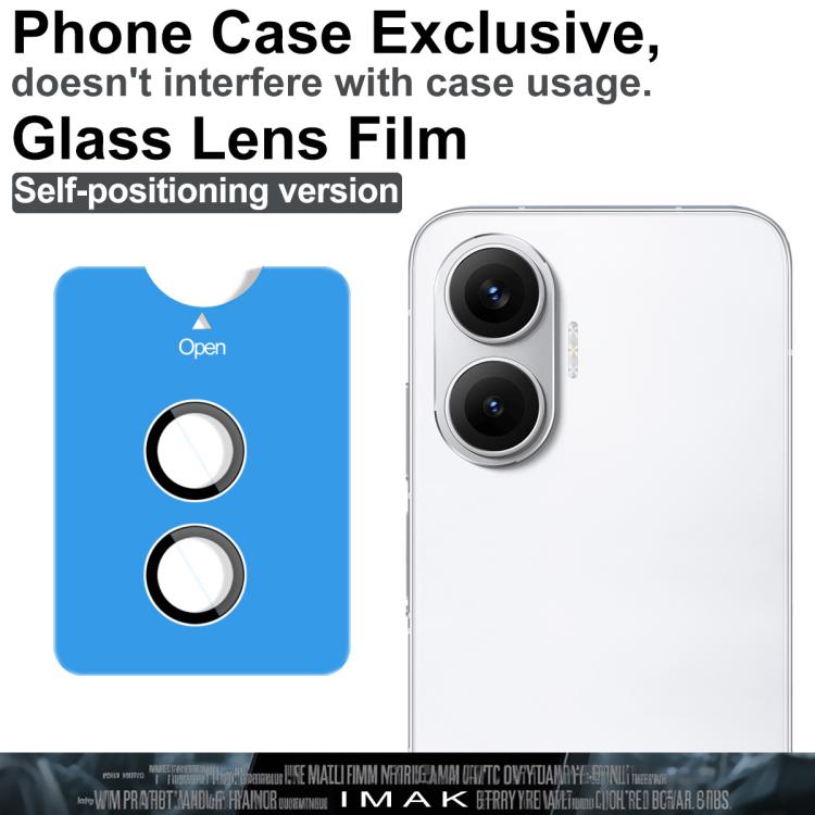 For Redmi Turbo 4 Pro imak Glass Rear Camera Lens Film Phone Case Exclusive, Self-positioning Version