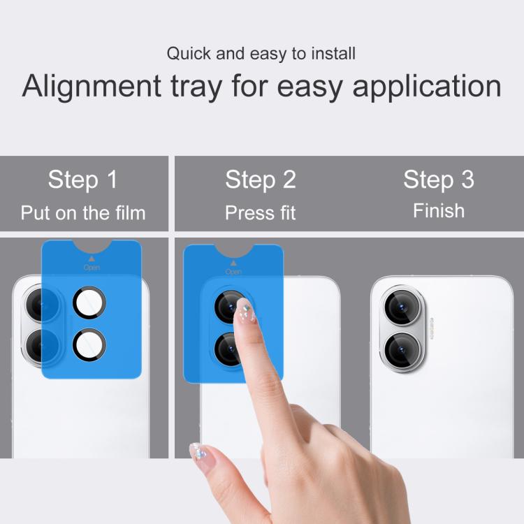 For Redmi Turbo 4 Pro imak Glass Rear Camera Lens Film Phone Case Exclusive, Self-positioning Version