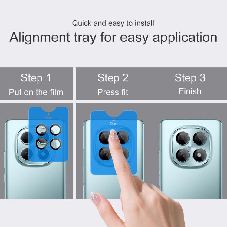 For Redmi Note 15 5G Global 164mm imak Glass Rear Camera Lens Film Phone Case Exclusive, Self-positioning Version