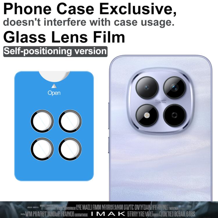 For Redmi Note 15 Pro 5G Global 163.6 imak Glass Rear Camera Lens Film Phone Case Exclusive, Self-positioning Version