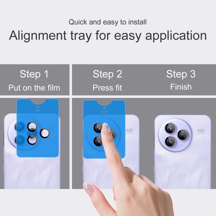 For Xiaomi Civi 5 Pro 5G imak Glass Rear Camera Lens Film Phone Case Exclusive, Self-positioning Version