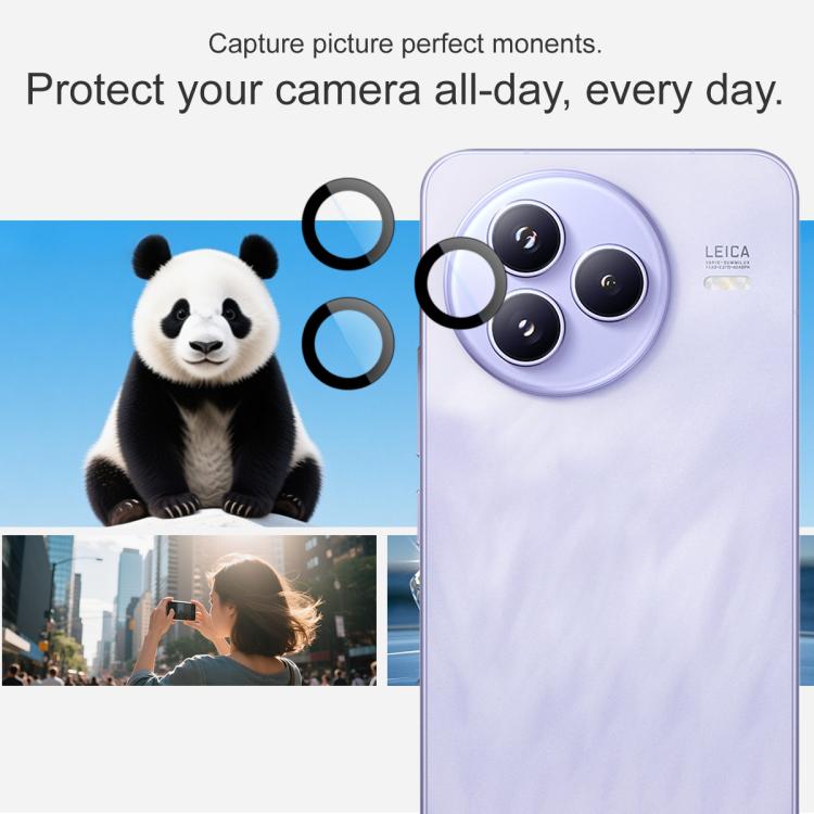 For Xiaomi Civi 5 Pro 5G imak Glass Rear Camera Lens Film Phone Case Exclusive, Self-positioning Version