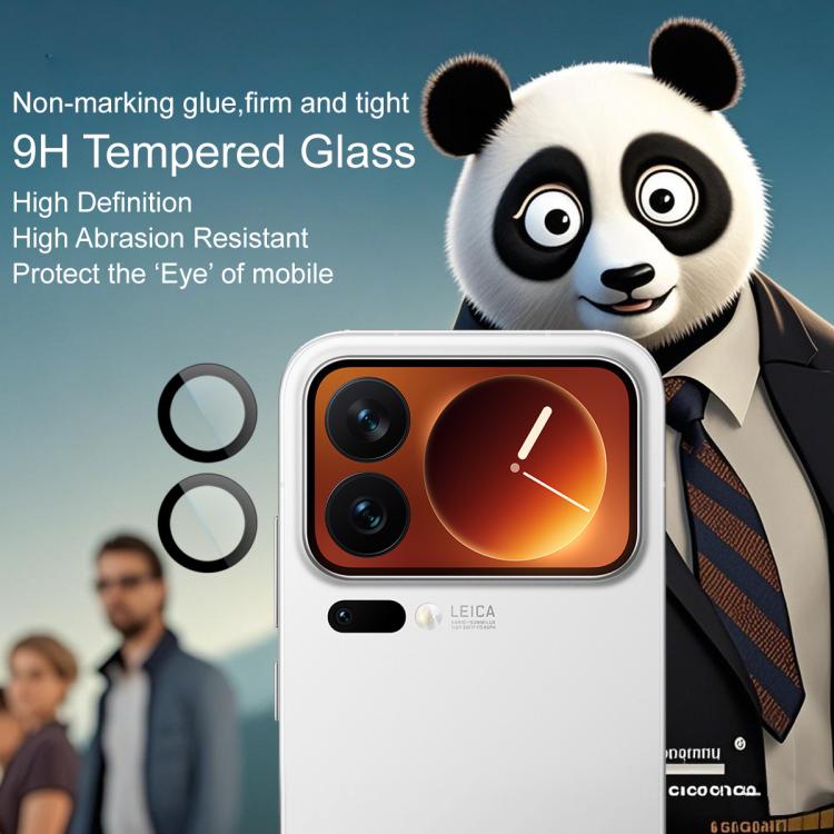 For Xiaomi 17 Pro 5G imak Glass Rear Camera Lens Film Phone Case Exclusive, Self-positioning Version