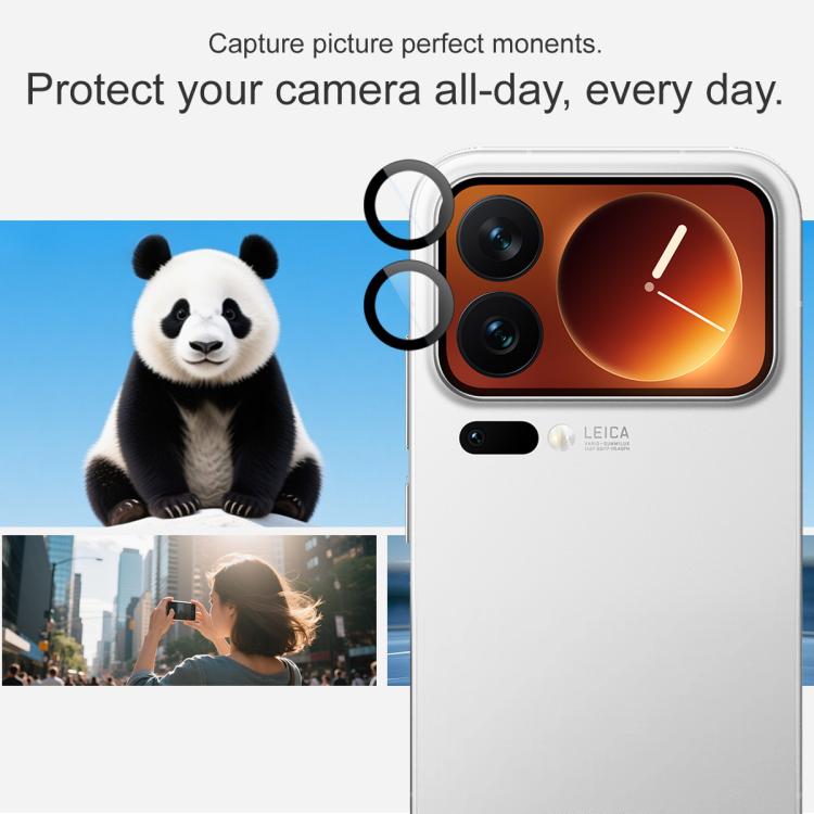 For Xiaomi 17 Pro 5G imak Glass Rear Camera Lens Film Phone Case Exclusive, Self-positioning Version