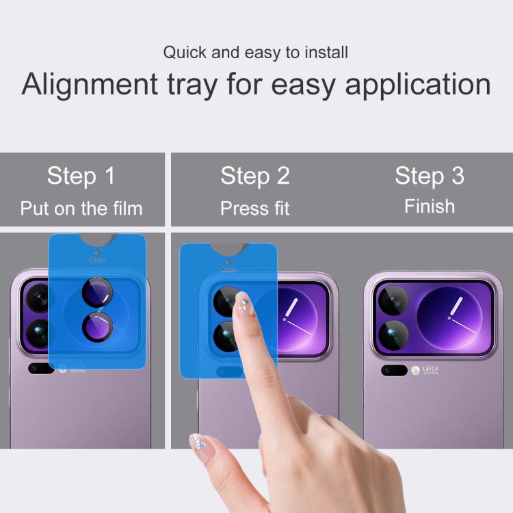 For Xiaomi 17 Pro Max 5G imak Glass Rear Camera Lens Film Phone Case Exclusive, Self-positioning Version