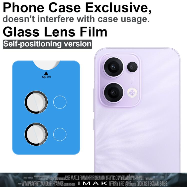 For OPPO Reno13 5G imak Glass Rear Camera Lens Film Phone Case Exclusive, Self-positioning Version