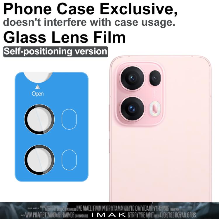 For OPPO Reno13 Pro 5G imak Glass Rear Camera Lens Film Phone Case Exclusive, Self-positioning Version