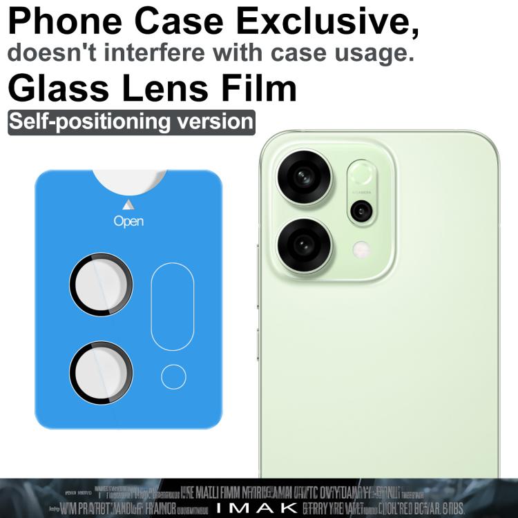 For OPPO Reno14 5G imak Glass Rear Camera Lens Film Phone Case Exclusive, Self-positioning Version