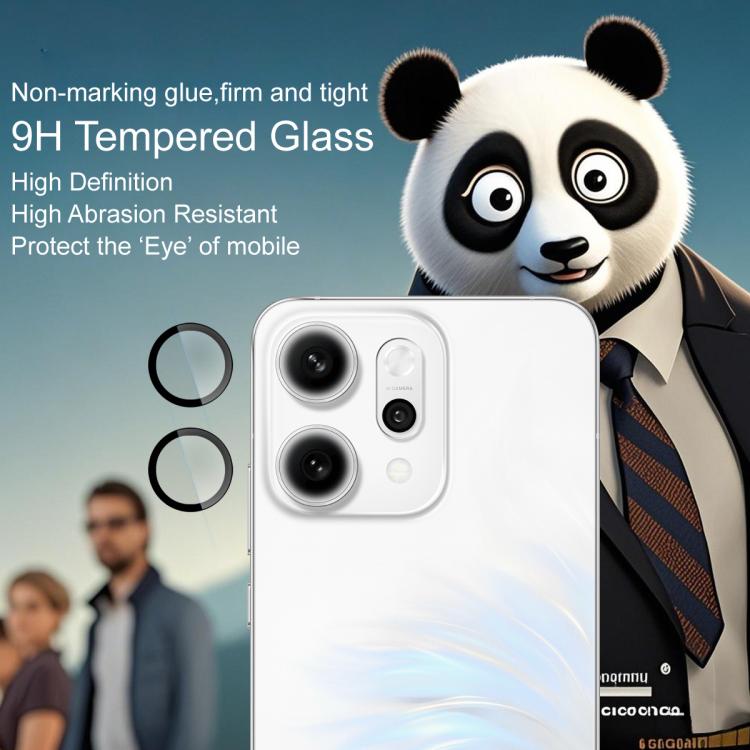 For OOPPO Reno14 Pro 5G imak Glass Rear Camera Lens Film Phone Case Exclusive, Self-positioning Version